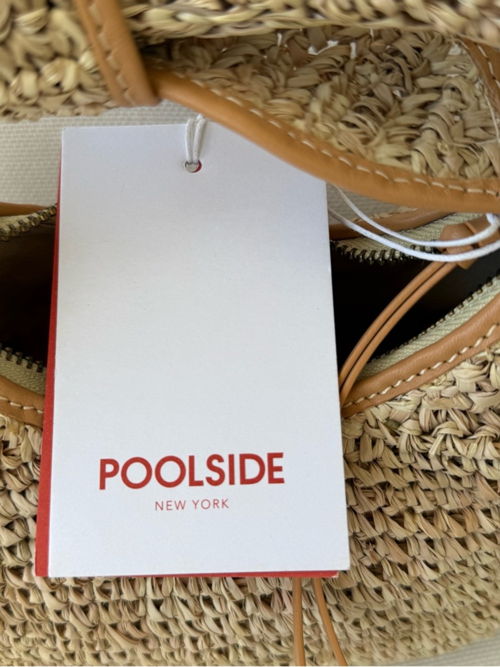 NWT Poolside Josie Raffia Knot Bag - Picture 5 of 7